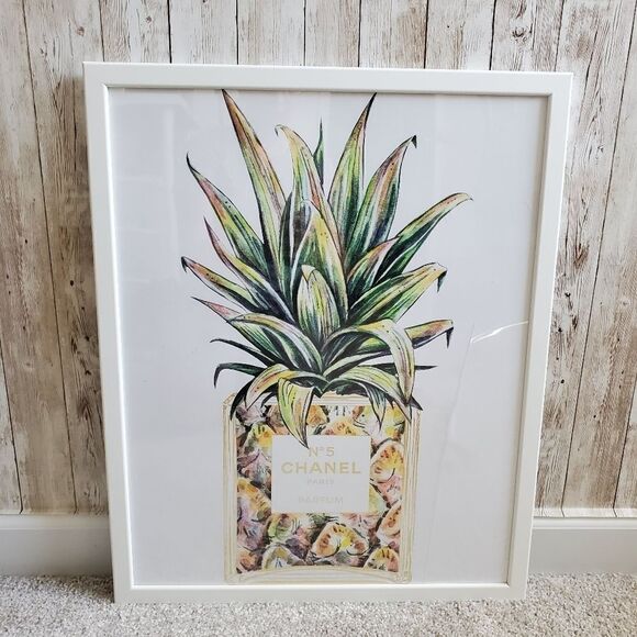 Wall framed picture poster coconut CHANEL N°5 - Picture 1 of 5